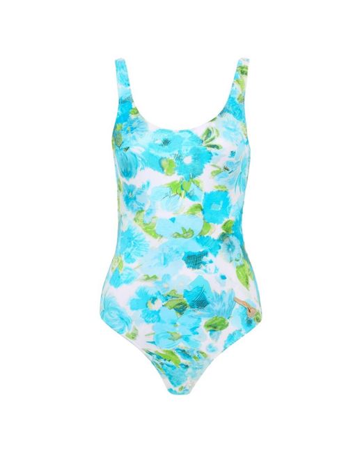 Chloé Blue Einteiliger Badeanzug
