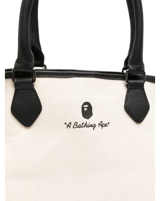 A Bathing Ape Blue A Bathing Ape Canvas Tote Bag M