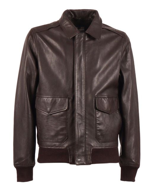 Schott Nyc Brown Leather