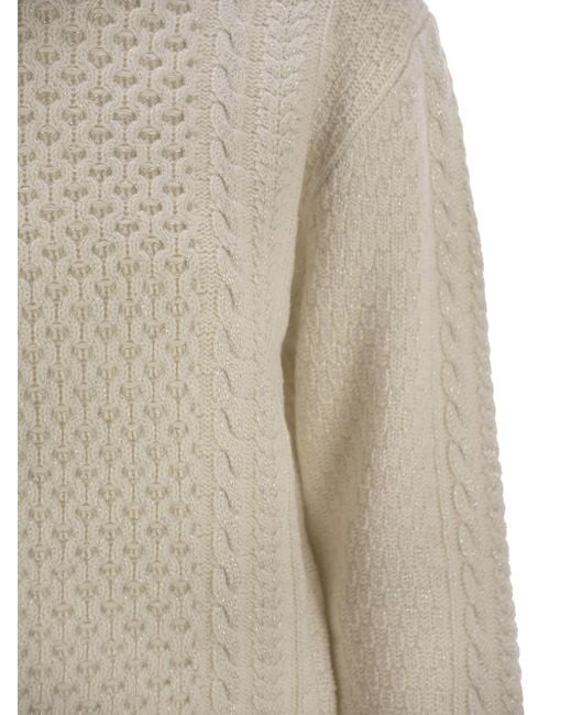 Fabiana Filippi Natural Platinum Fisherman Jersey With Lurex