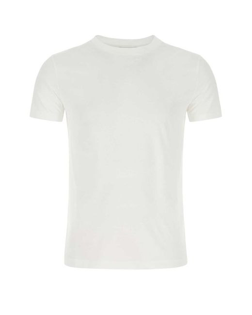 Prada White Cotton T-Shirt Set for men