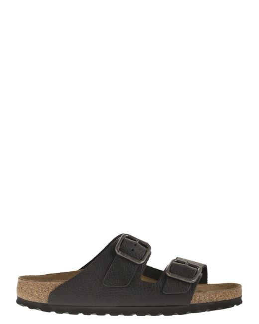 Birkenstock Black Arizona Wb Vintage – Natural Leather Sandal for men