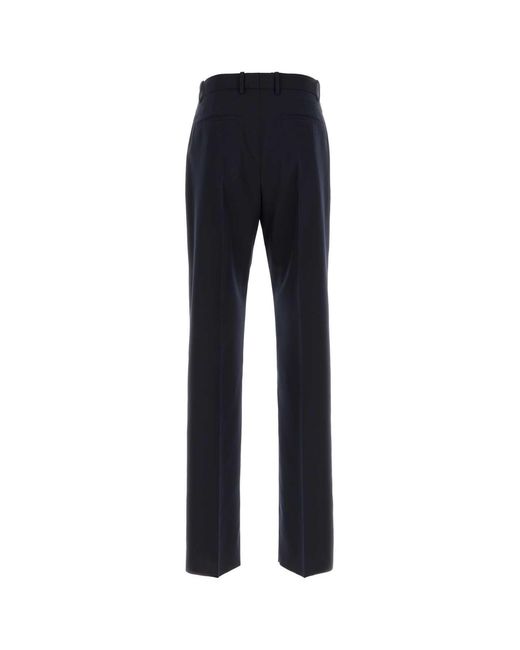 Jil Sander Blue Straight Pants for men