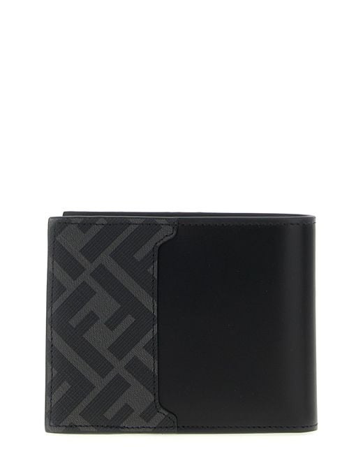 Fendi Black 'Bifold' Wallet for men
