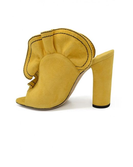 Jimmy Choo Yellow Haile 100 Mules
