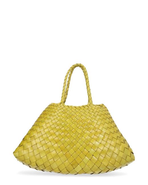 Dragon Diffusion Yellow Leather Shoulder Bag