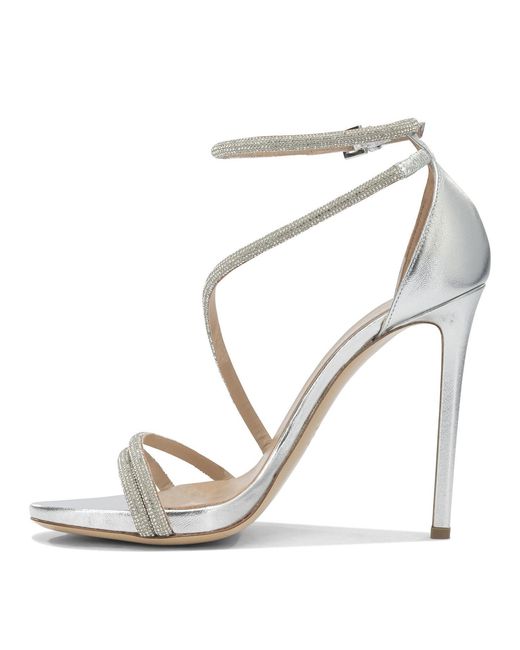 Ninalilou White Leather Sandals