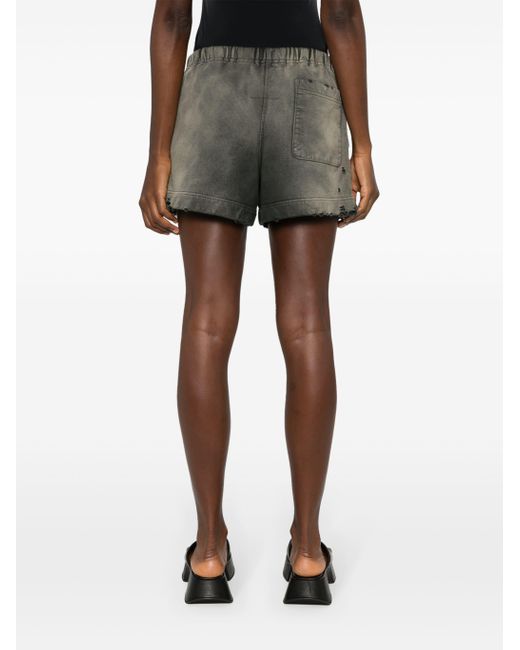 Bermudas con efecto envejecido Maison Mihara Yasuhiro de color Gray
