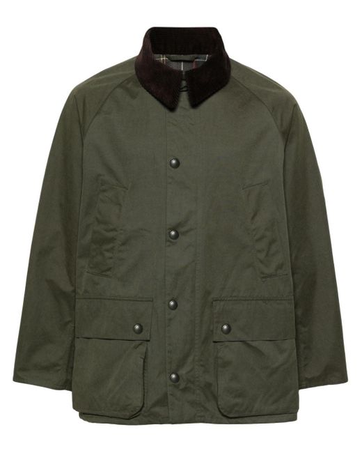 Barbour Bedale Jack Met Contrasterende Kraag in het Green voor heren