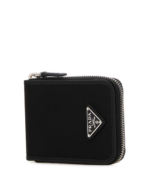 Prada Black Fabric Wallet for men