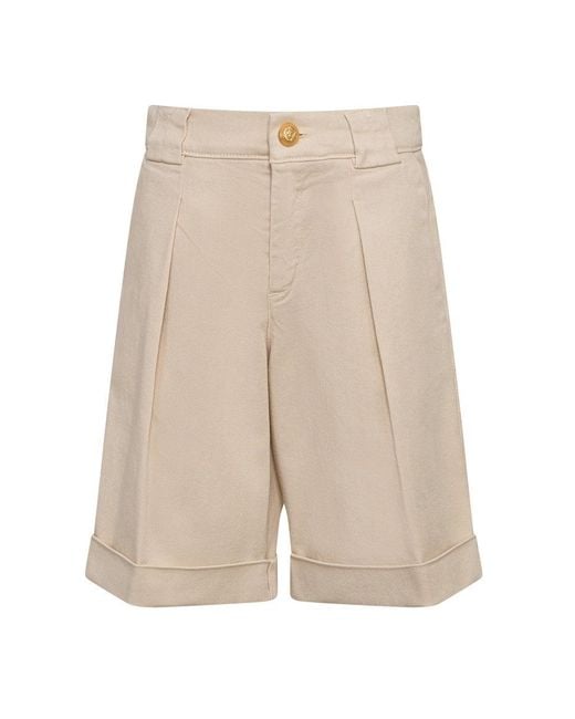 Balmain White Suit Shorts