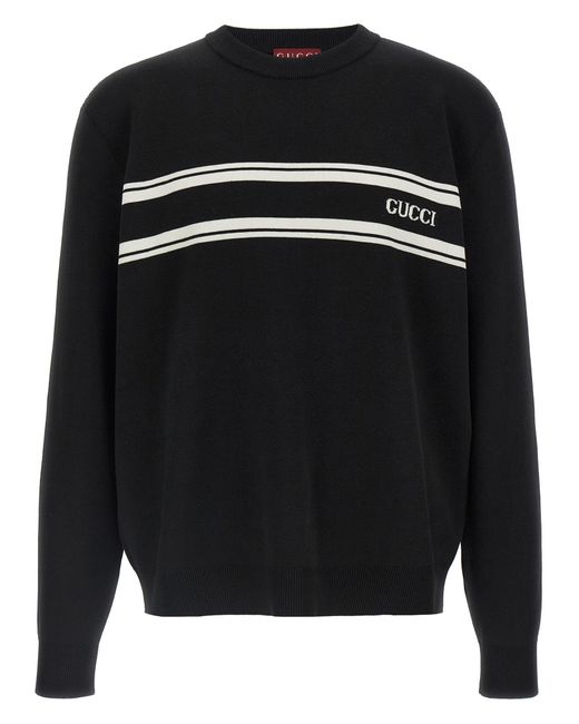 Gucci 'intarsio ' Trui in het Black voor heren