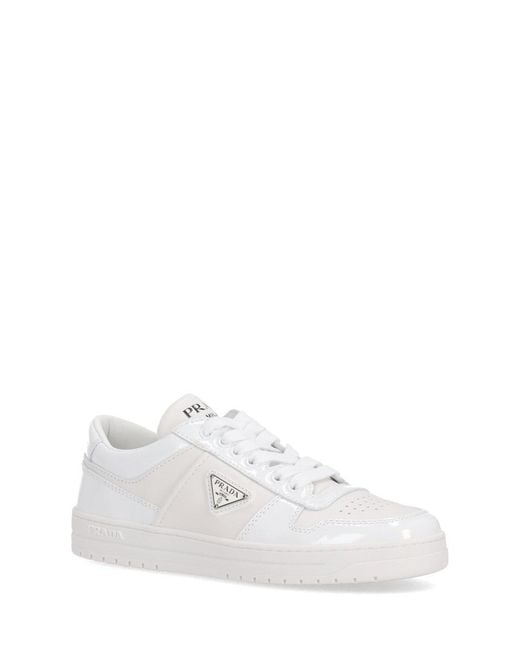 Prada White Downtown Sneakers