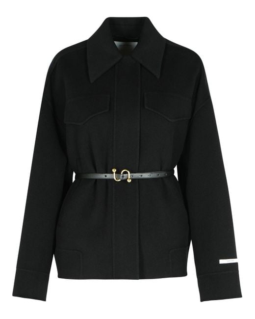 Giacca Di Lana Vergine Nera "Cantore" di Sportmax in Black