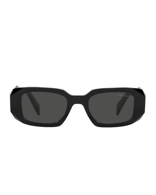 Prada Zonnebril Pr17 Ws 1 Ab5 S0 Zwart/donkergrijs Unisex in het Black