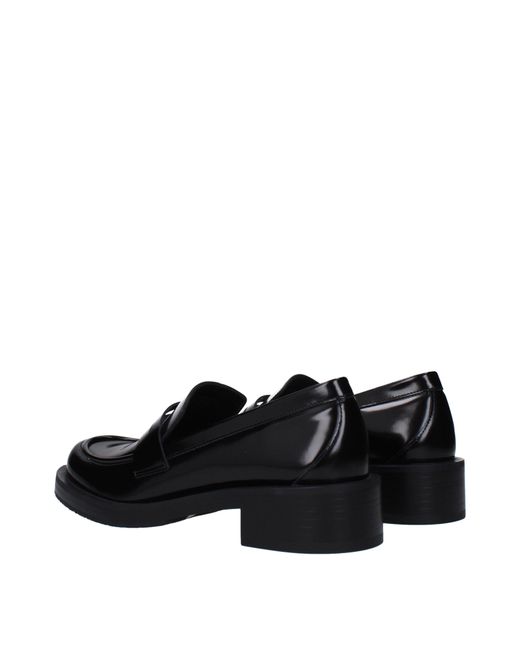 Stuart Weitzman Black Leather Loafer