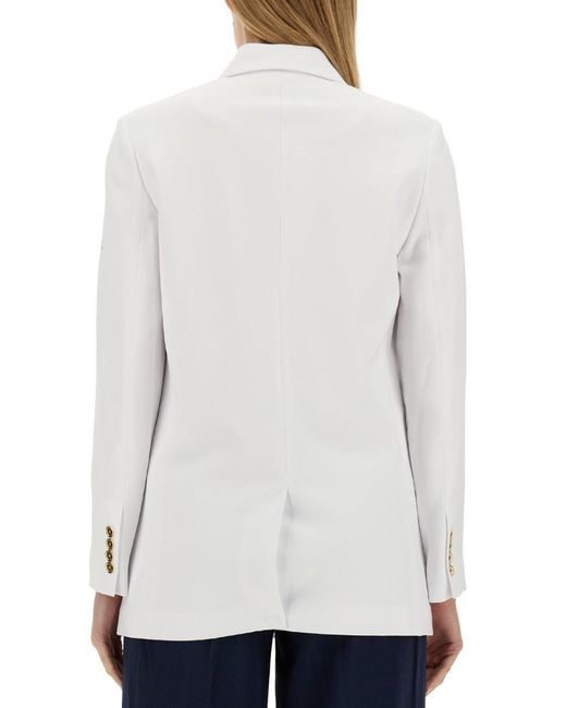 MICHAEL Michael Kors White Double-Breasted Jacket