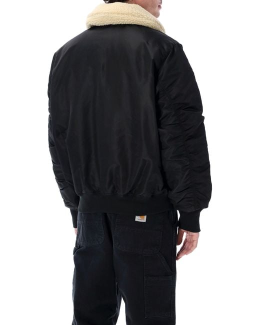 Alpha Industries Black B-15 Mod Reversible Bomber for men