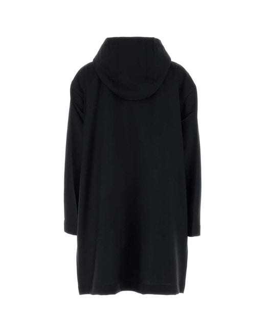 Prada Blue Mohair Blend Overcoat