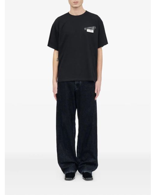 MM6 by Maison Margiela T -shirt Met Nummerpatch in het White