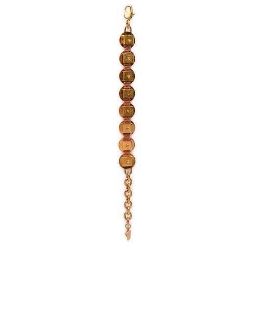 Versace White 'Tribute Medusa' Metal Bracelet