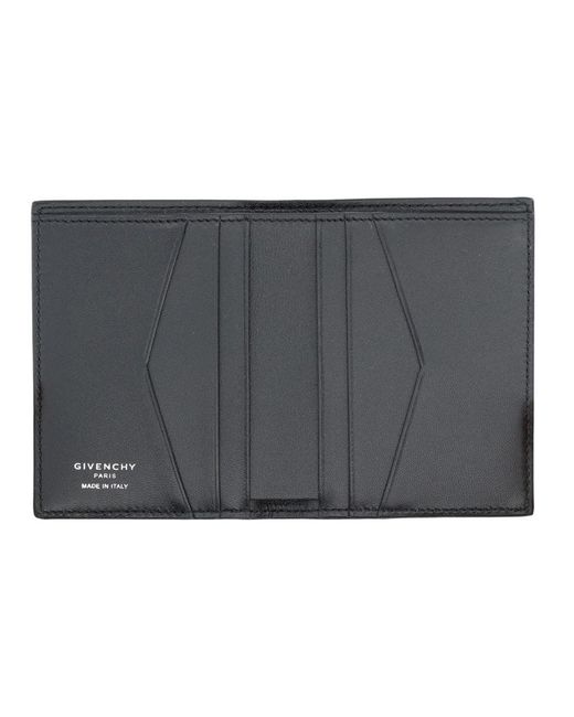Givenchy Black Grain Leather Card Holder for men