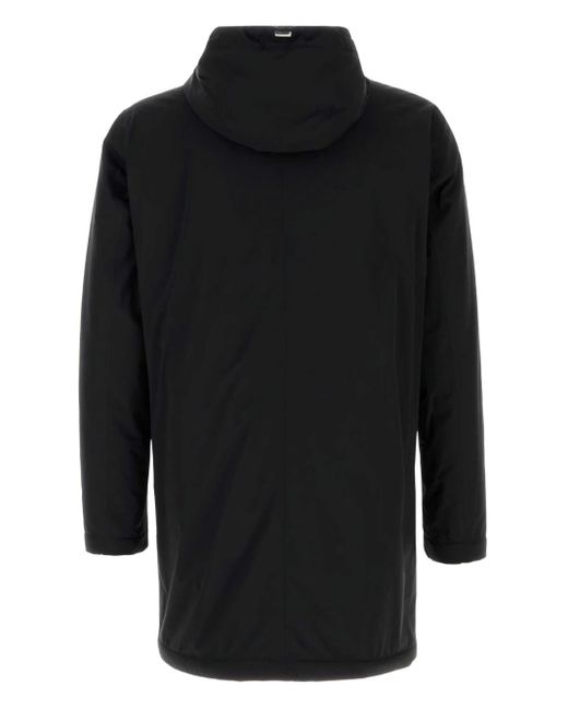Herno Black Stretch Nylon Parka for men