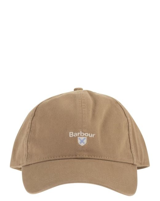 Barbour Brown Cascade Sports Cap With Logo for men