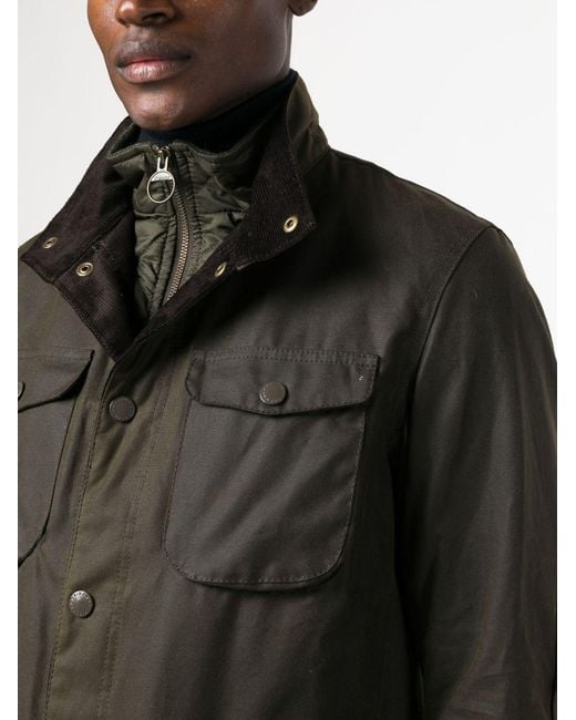 Barbour Black Ogston Wax Jacket for men