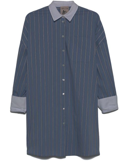 Benedicte Camisa de algodón a rayas Semicouture de color Blue