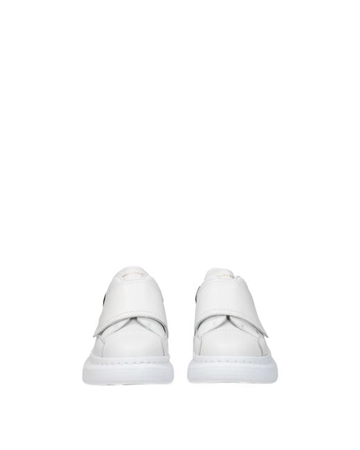 McQueen White Idee Regalo Sneakers Kids Uomo Pelle Bianco/Nero