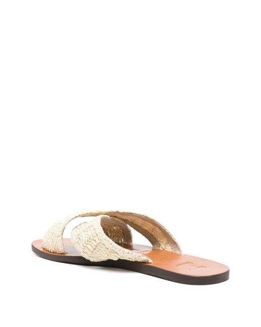 Manebí White Leather Sandals