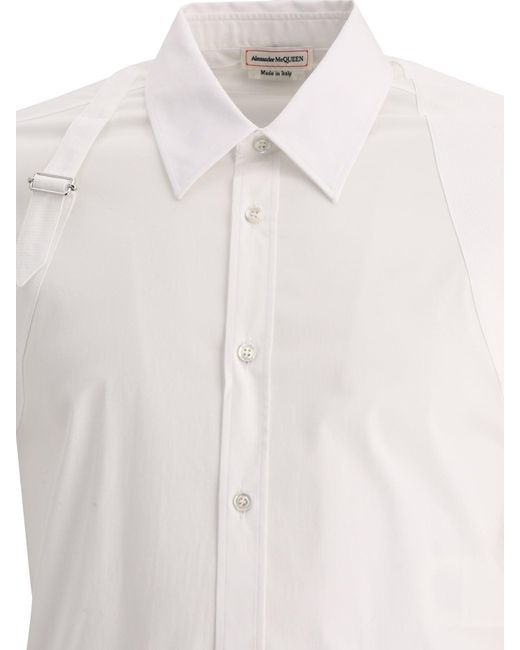 Alexander McQueen White Alexander Mc Queen Harness Shirt