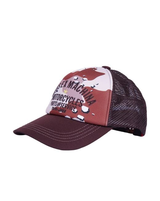 Deus Ex Machina Red Tokyo Original Address Trucker Camo