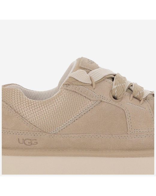 Ugg Brown Sneakers Pelle Tessuto Gomma