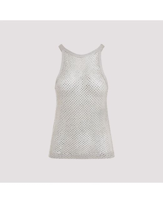Tom Ford Gray Lurex Knit Top