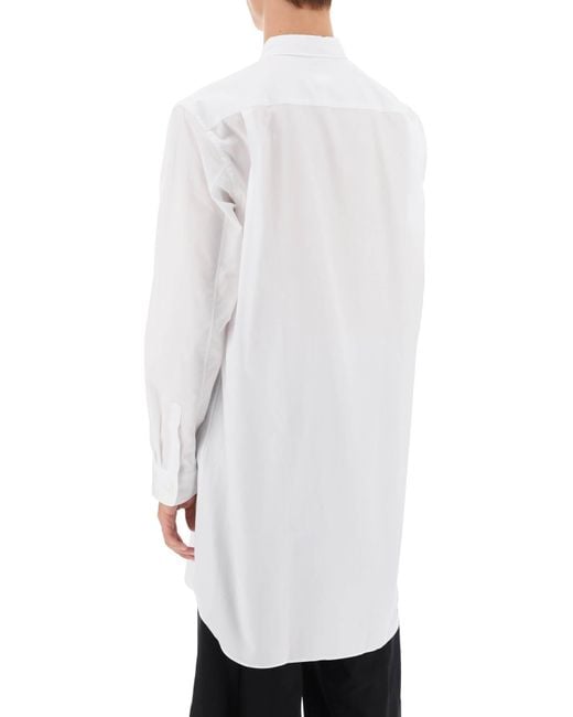 Comme des Garçons White Maxi Shirt for men