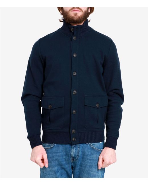 Gran Sasso Blue Sweaters for men