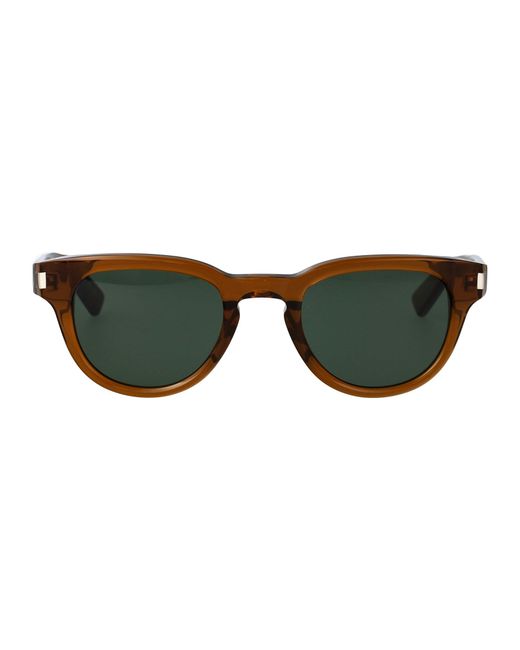 Saint Laurent Green Acetate Sunglasses