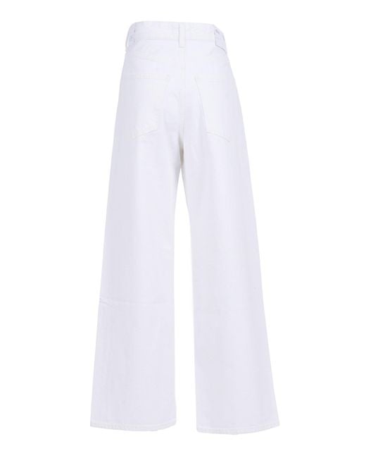 Agolde White Vana Fold Jean