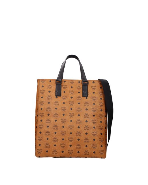 MCM Brown Borse A Mano Uomo Pelle Marrone/Nero