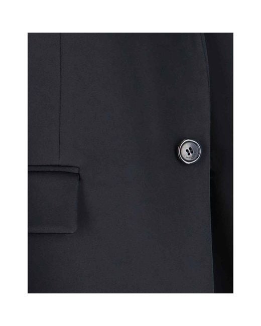 Saint Laurent Black Satin Coat
