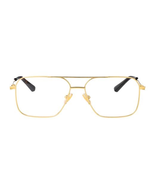 Bottega Veneta Metallic Aviator Optical Bv1384 O 001 for men