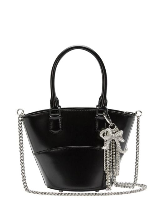 Self-Portrait Black Self Portrait Leather Charm Tote