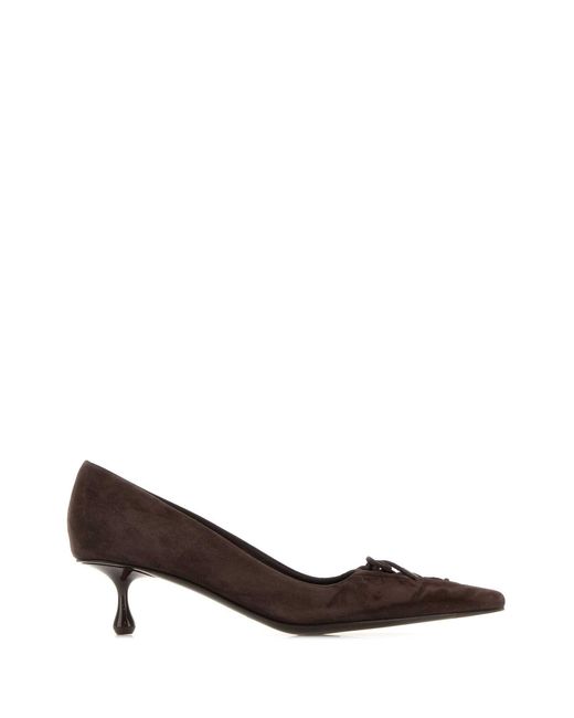 Jimmy Choo Brown Slip On Pumps