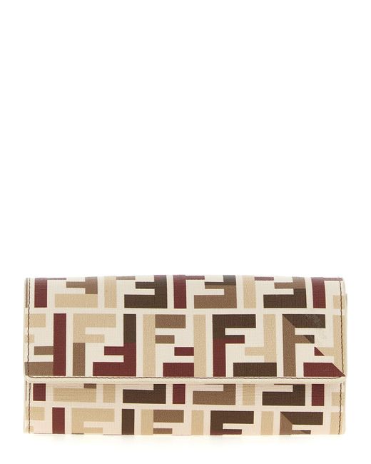 Fendi Multicolor 'Continental Roma' Brieftasche in der Kette
