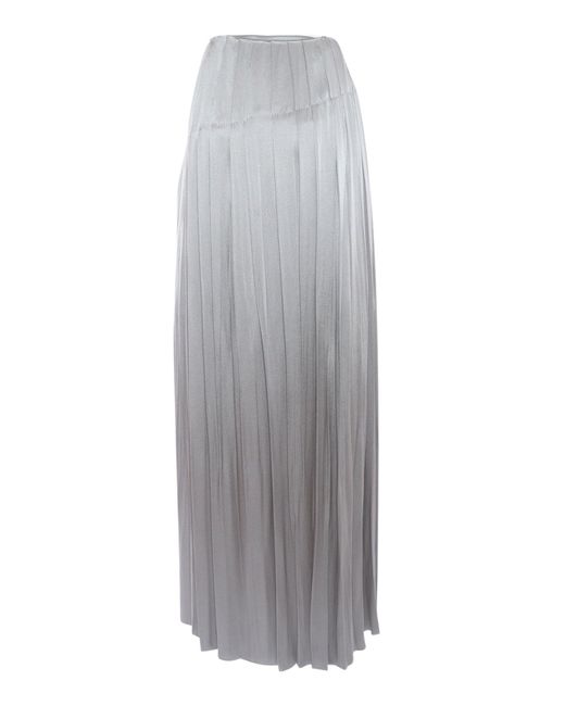 Alberta Ferretti Gray Skirt
