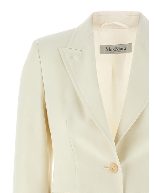 Max Mara 'palchi' Blazer in het Natural