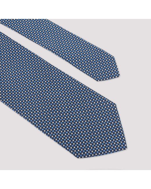 Lanvin Circle Dot Tie in Purple für Herren