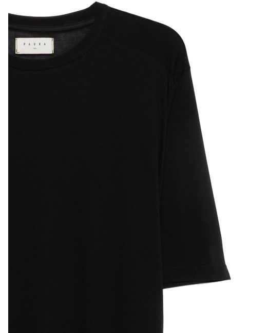 Paura Black Leyla Regulart Fit T Shirt
